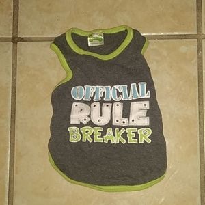 Wag-a-Tude Small Dog Shirt Official Rule Breaker